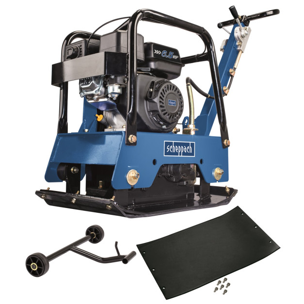 Scheppach 125kg lapvibrátor 196cm3 6,5LE