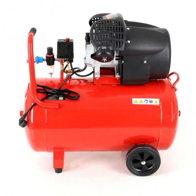 Kraft&Dele 100 literes 2 hengeres olajos kompresszor 3 kW, 530L/min