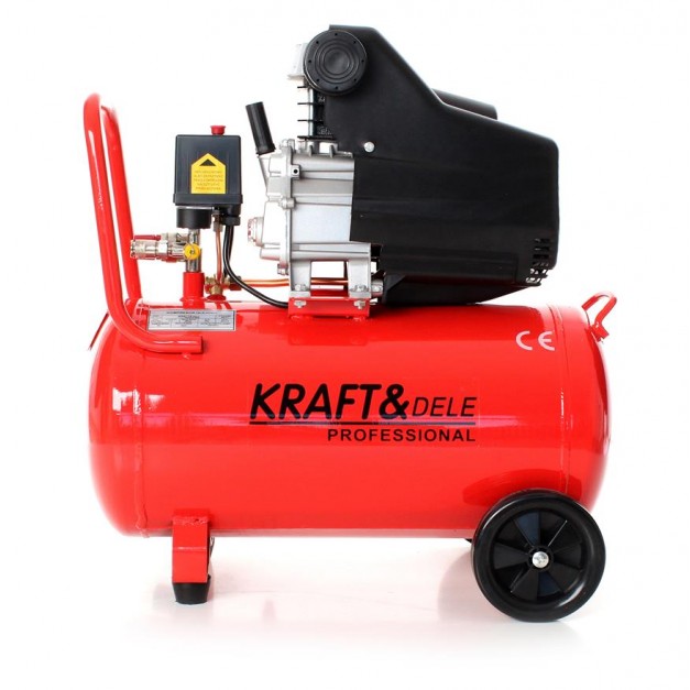 Kraft&Dele 50 literes olajos kompresszor 8 Bar/ 206 L/p