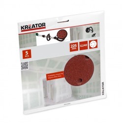 Kreator falcsiszolóhoz csiszolópapír 225mm G240 /5db