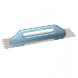 Kubala rozsdamentes fogazott simító, 130x480 mm, fa nyél, 10x10mm
