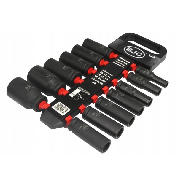 Marpol gépi dugókulcs készlet 13 részes, 1/2", 10-32mm