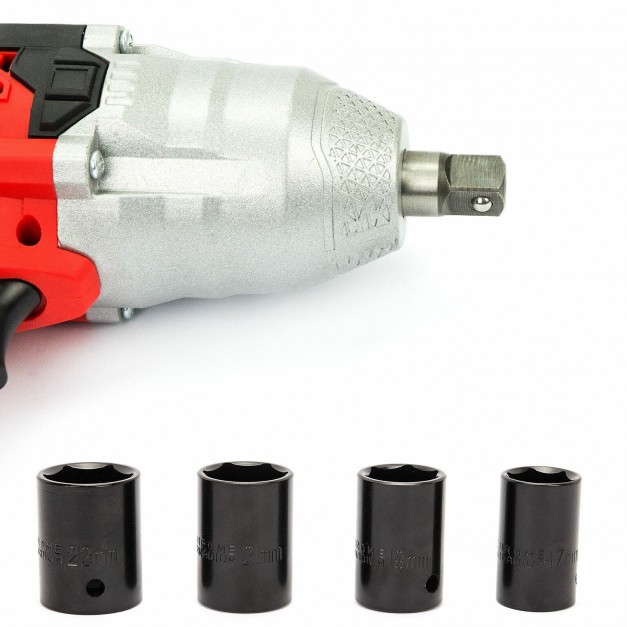 Marpol elektromos ütvecsavarozó 1/2" 720Nm + dugófejek