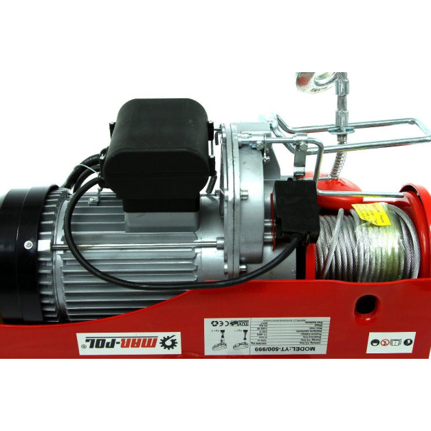Marpol elektromos csörlő 500/1000kg 1300W / 12m