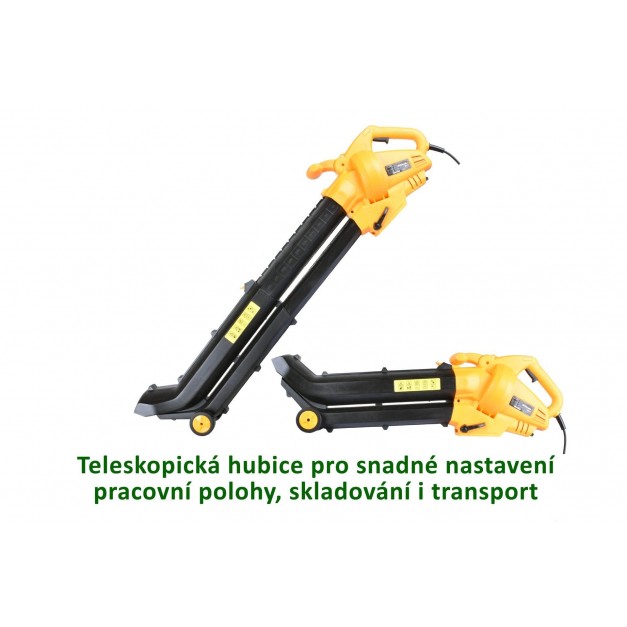 Riwall elektromos lombfújó/lombszívó, 3000W / 45L