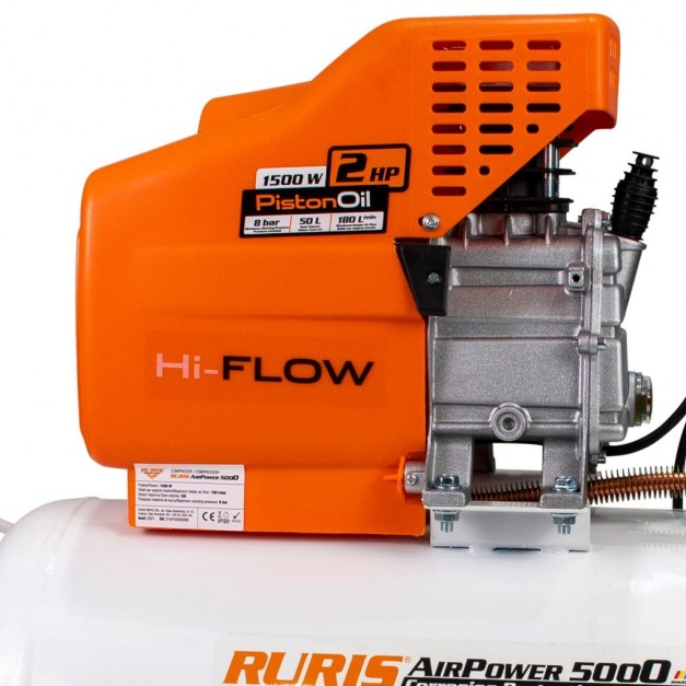Ruris 50 literes olajos kompresszor 1500 W/ 8 Bar
