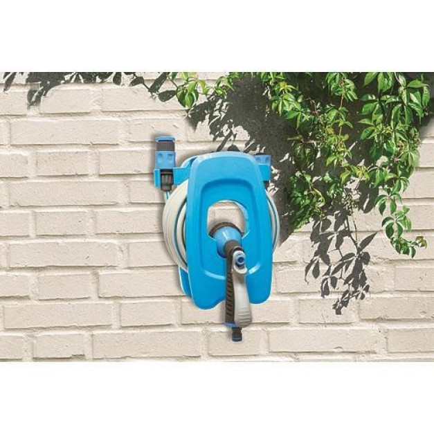 AQUACRAFT tömlődob szett, 10m 3/8"-os tömlővel + szórópisztoly