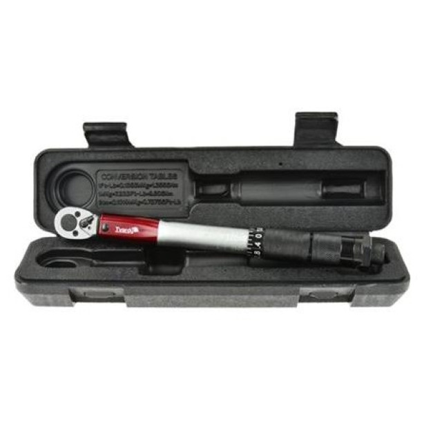 Tvardy profi nyomatékkulcs 1/4" 5-25 Nm, 270 mm + koffer