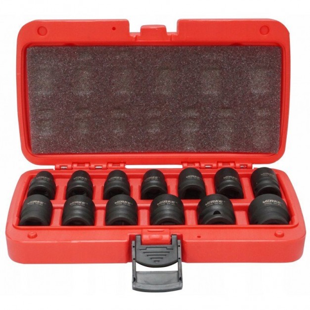 Verke 13 db-os gépi dugókulcs készlet 1/2" 10-24 mm