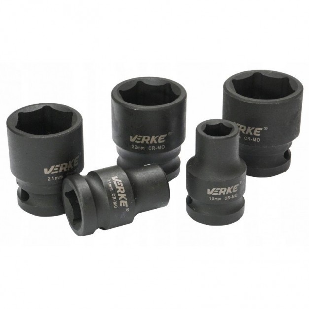 Verke 13 db-os gépi dugókulcs készlet 1/2" 10-24 mm
