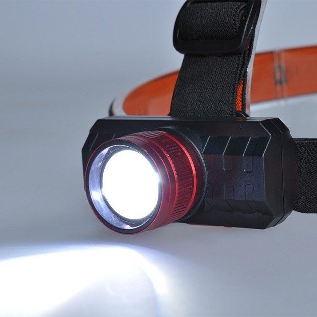 Solight akkus fejlámpa, 3 világítási mód USB töltés