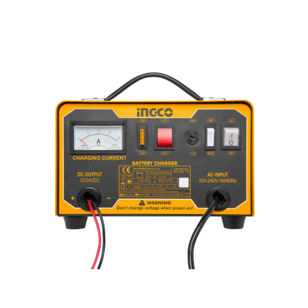INGCO Akkumulátor töltő 12/24 V 9/4 A 28-180 Ah