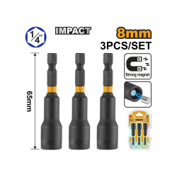 INGCO Impact csavarbehajtó 8 mm (3 db)