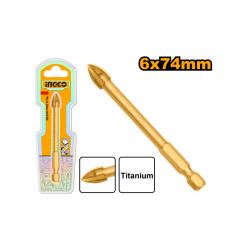 INGCO Üveg és csempefúrószár 6 mm bit befogás
