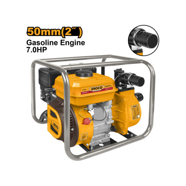 INGCO Benzines vízszivattyú 2" 208 cm3 7 LE 550 liter/óra