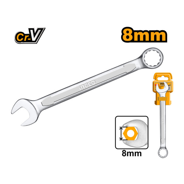 INGCO Csillag-villáskulcs 8 mm / 120 mm CrV