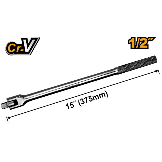 INGCO Csuklós hajtókar 1/2" 375 mm CrV