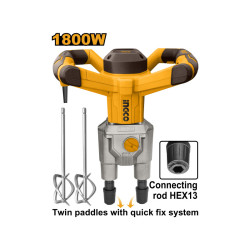 INGCO Duplaszárú keverőgép 1800 W