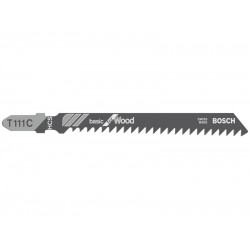 BOSCH Dekopírfűrészlap fához T 111 C 100/3,0 mm (5 db/cs)