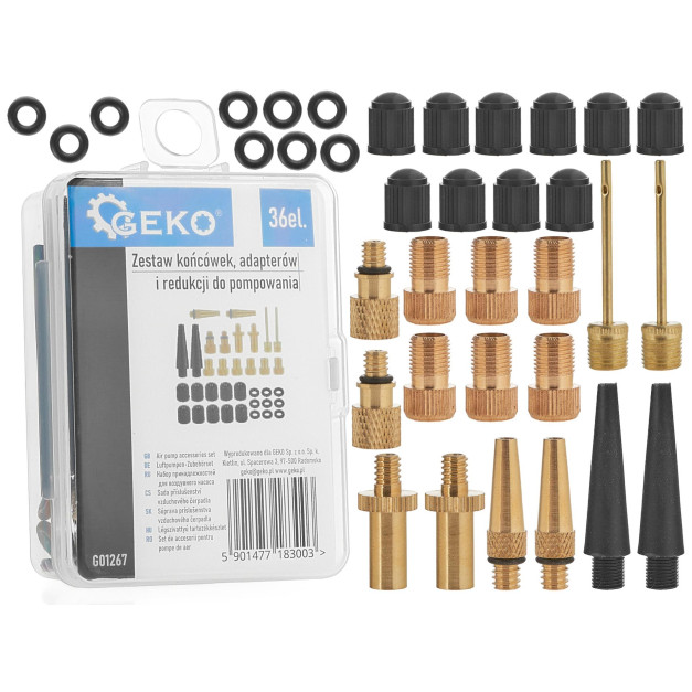 Geko 36 db-os motor-/kerékpárgumi javító, felújító készlet