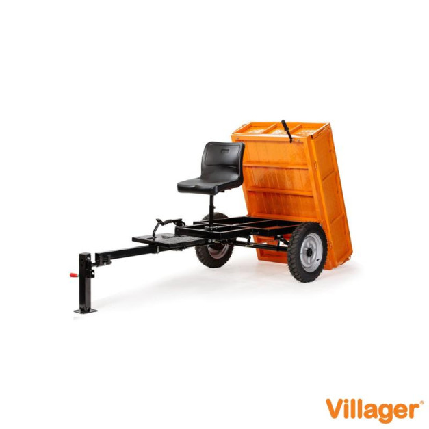 Villager TT 500 szállító pótkocsi,  utánfutó, max. 500 kg, láb-és kézifékkel