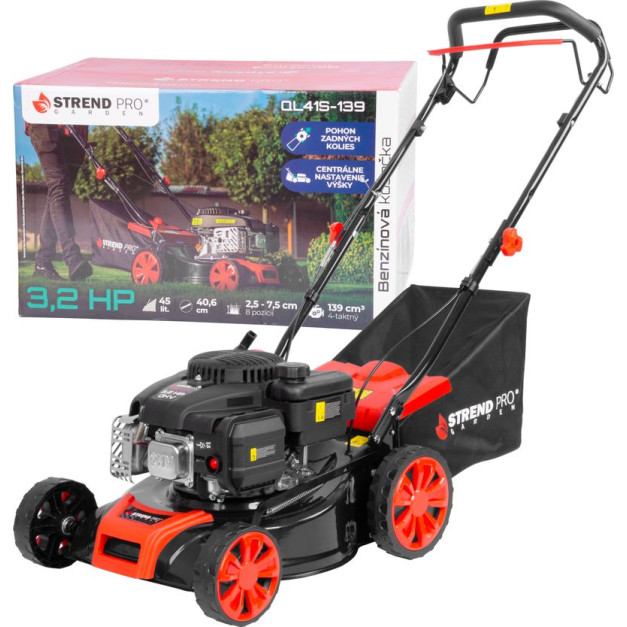 Strend Pro benzines önjáró fűnyíró 139 ccm, 4 Lóerő, Loncin motor, 40,6 cm vágás