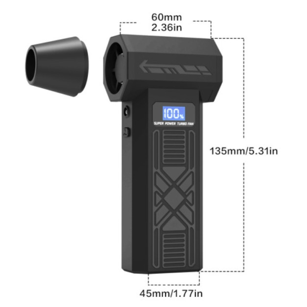 Akkus légseprű 7,4 V 5,2 Ah 120000 RPM