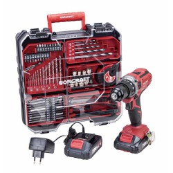 Worcraft CD-S20LiWT ShareSYS csavarozó, 20V Li-ion, 2x 2,0 Ah akkumulátor + töltő, fém tokmány, tok