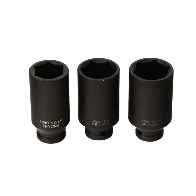 Kraft&Dele dugókulcs készlet, 1/2", 10- 32 mm, 16 db