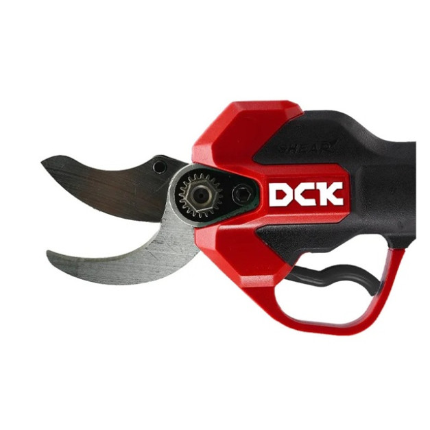 DCK Akkus metszőolló 35 mm szénkefe nélküli 20 V (1 x 2,0 Ah akku + töltő)
