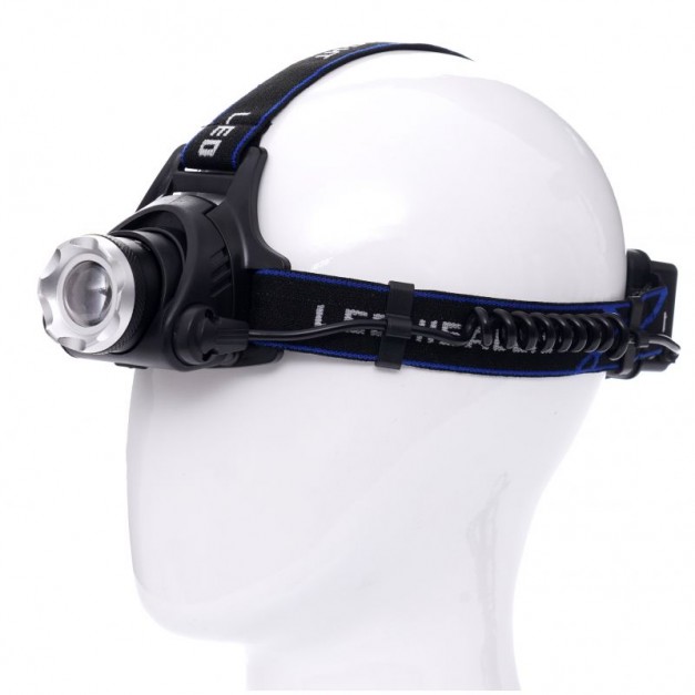 Kraft&Dele akkus LED fejlámpa, Cree T6, IPX45