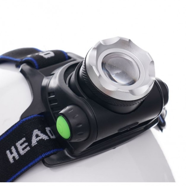 Kraft&Dele akkus LED fejlámpa, Cree T6, IPX45