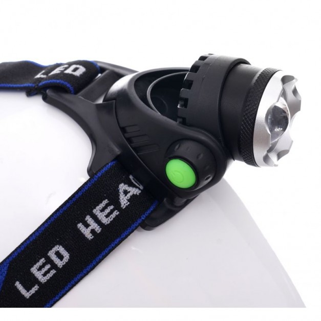Kraft&Dele akkus LED fejlámpa, Cree T6, IPX45