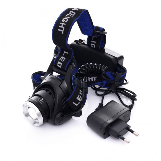 Kraft&Dele akkus LED fejlámpa, Cree T6, IPX45