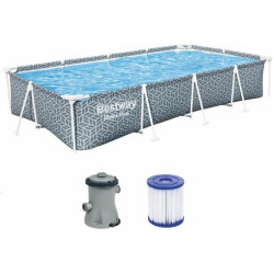 Bestway® 561 FV Steel Pro fémvázas medence szett, 3,66 m x 2,01 m x 66 cm