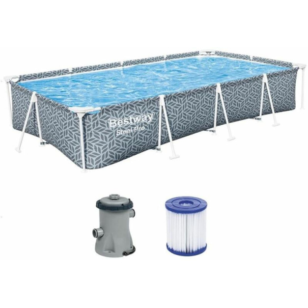 Bestway® 561 FV Steel Pro fémvázas medence szett, 3,66 m x 2,01 m x 66 cm