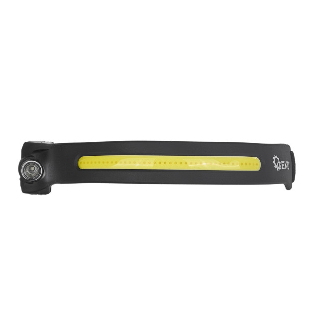 Geko LED COB mozgásérzékelős fejlámpa 3W + 1W XPE, 1200mAh, 350lm, IPX4 