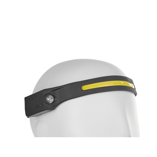 Geko LED COB mozgásérzékelős fejlámpa 3W + 1W XPE, 1200mAh, 350lm, IPX4 
