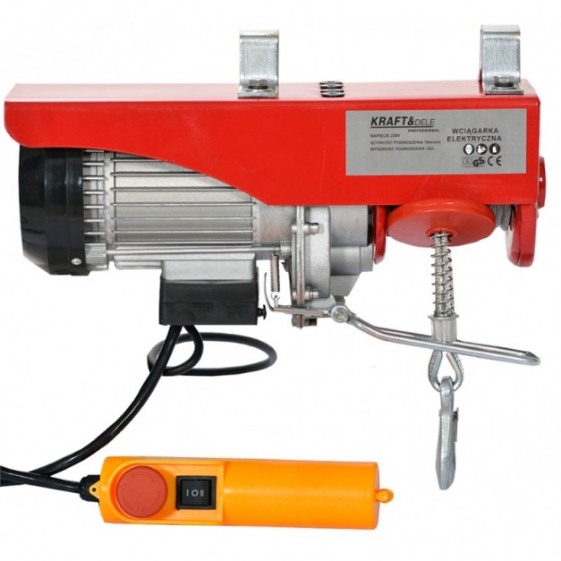 Kraft&Dele elektromos csörlő 250/500kg 1000W / 12m