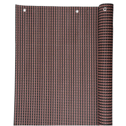 Polyrattan 0,9x3 m, UV, 800 g/m2, barna-fekete
