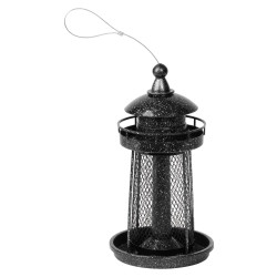 Strend Pro műanyag, fémrácsos madáretető, 32x17cm, 950ml