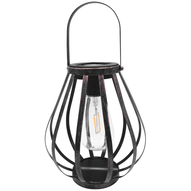 STR Hadar napelemes lámpa, 18x21 cm, 2x Edison LED, AA