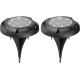 Strend Pro Strend Pro napelemes kráter lámpa, 11x14 cm, 12x SMD LED, AA, 2 db