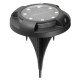 Strend Pro Strend Pro napelemes kráter lámpa, 11x14 cm, 12x SMD LED, AA, 2 db