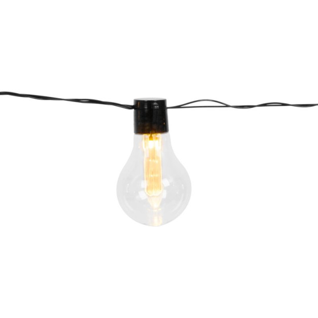 Strend Pro napelemes kerti fényfűzér, 10x LED, 2,7+3 m