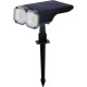 Strend Pro napelemes LED fali/talajra szerelhető lámpa 16x10x27 cm
