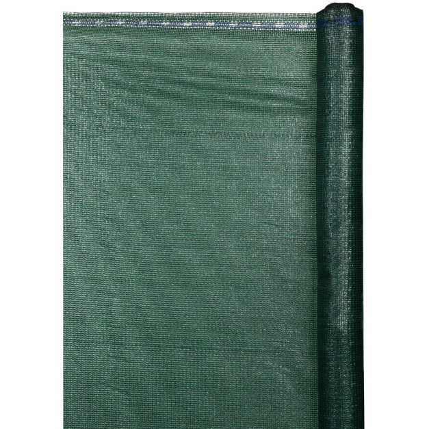 Árnyékoló háló, HDPE, 1,2x25 m, UV, 80 g/m2, 85% zöld