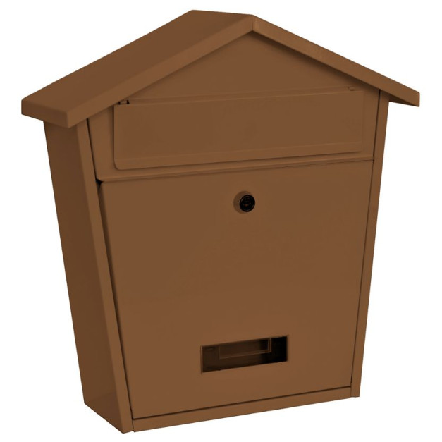 STR postaláda kulcsos, 365x365x133 mm MODERN H, barna színben