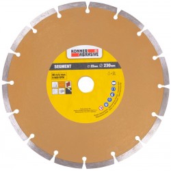 Konner gyémánttárcsa, 230 mm, szegmentált