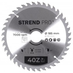 STR TCT 185 x 2,2 x 30/20 mm 40T körfűrészlap fához